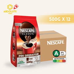 [CARTON] NESCAFE Classic Refill Pack 12 PACK X 500G (PACKETS) - ABSOLUTE MART[CARTON] NESCAFE Classic Refill Pack 12 PACK X 500G (PACKETS)Instant Coffees & Coffee Granules