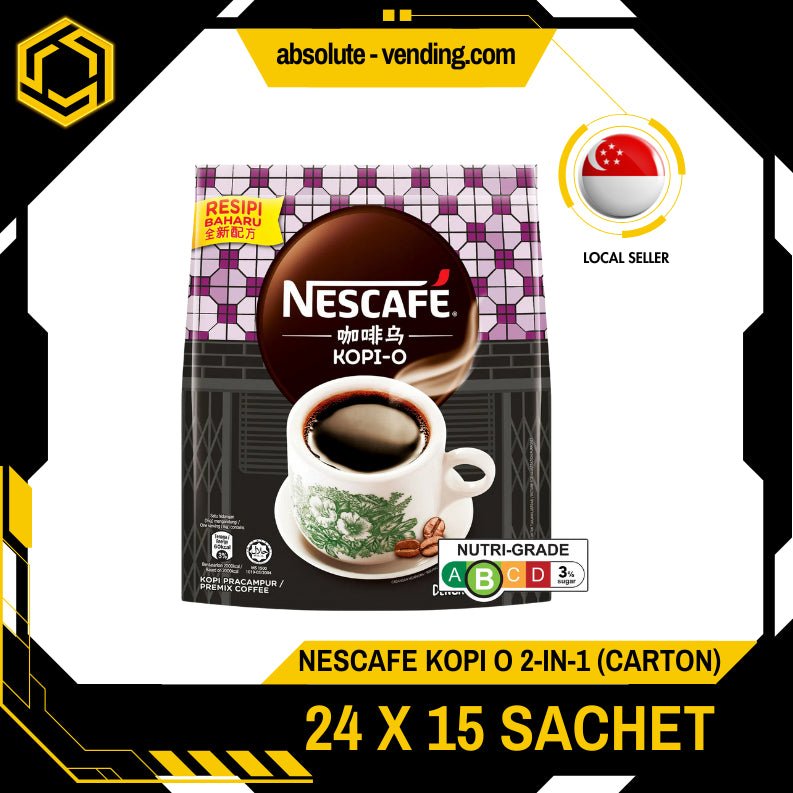 [CARTON] NESCAFE KOPI O 2 IN 1 24 PACK X 15 STICKS X 16G (SACHETS) - ABSOLUTE MART[CARTON] NESCAFE KOPI O 2 IN 1 24 PACK X 15 STICKS X 16G (SACHETS)