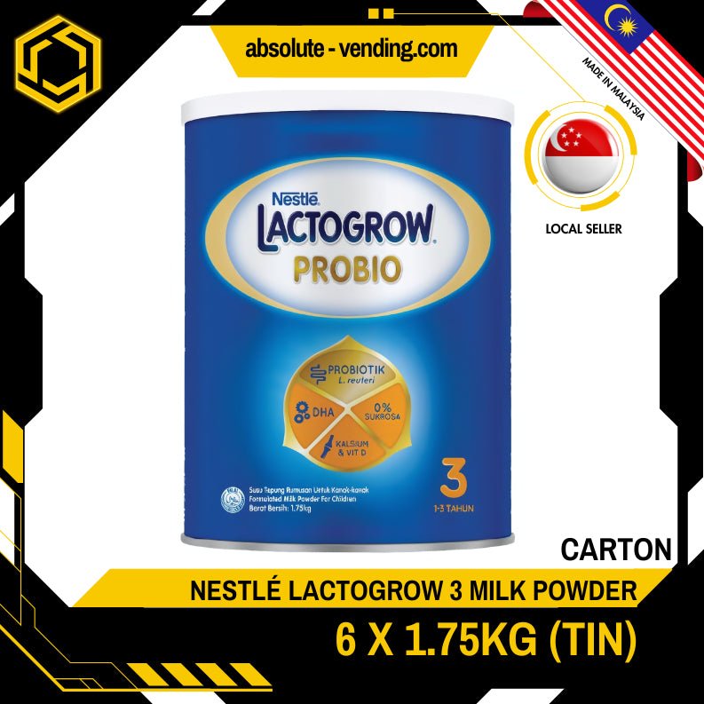 [CARTON] NESTLE LactoGrow 3 1.75KG X 6 (TIN) - ABSOLUTE MART[CARTON] NESTLE LactoGrow 3 1.75KG X 6 (TIN)