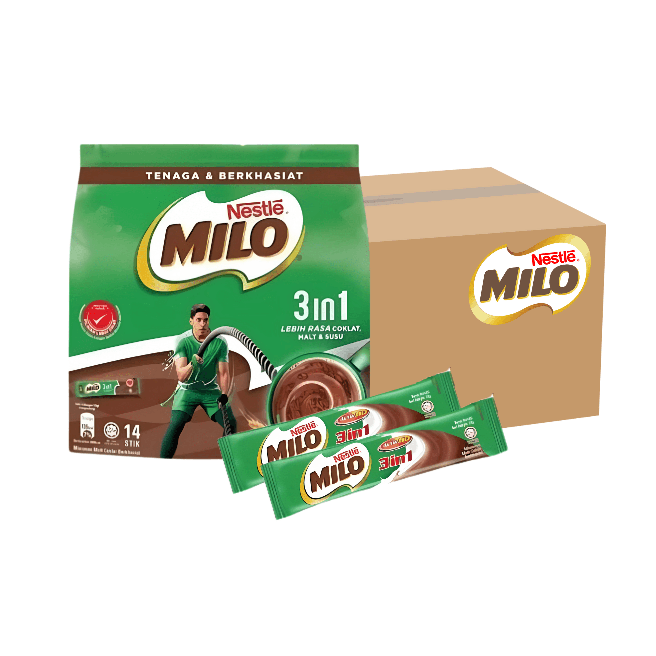 [CARTON] NESTLE MILO Active Go 3 - in - 1 24 PACK X 14 STICKS X 33G (SACHET) - ABSOLUTE MART[CARTON] NESTLE MILO Active Go 3 - in - 1 24 PACK X 14 STICKS X 33G (SACHET)Malt Drinks
