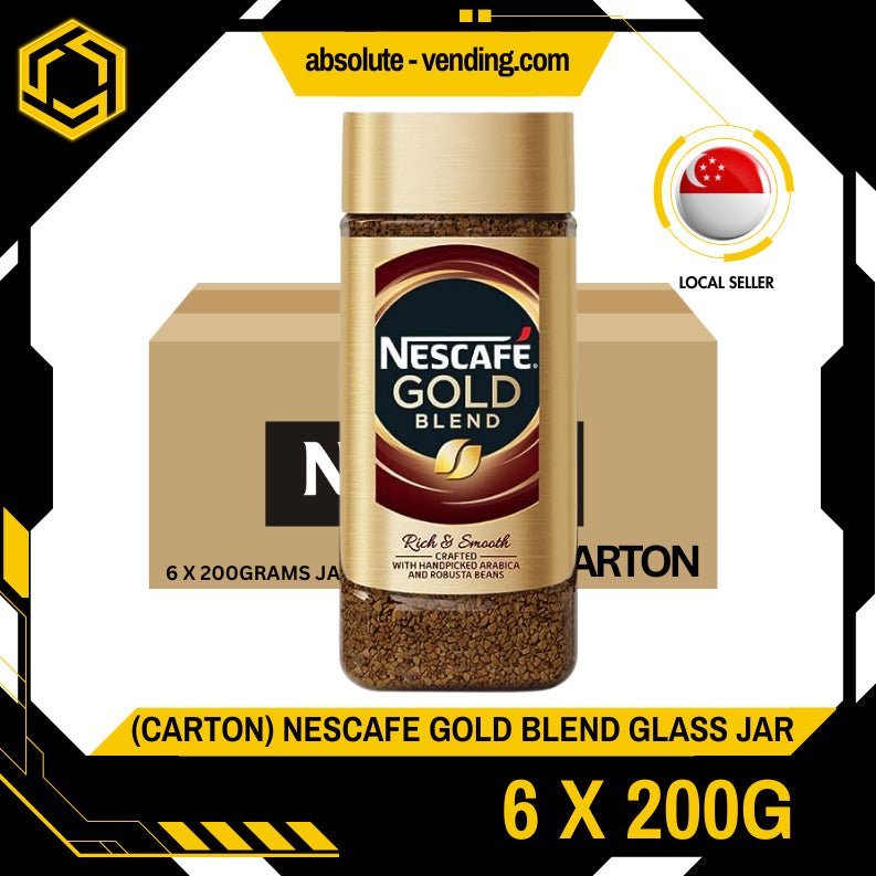 [CARTON] NESTLE Nescafe Gold 200G X 6 (GLASS) - ABSOLUTE MART[CARTON] NESTLE Nescafe Gold 200G X 6 (GLASS)