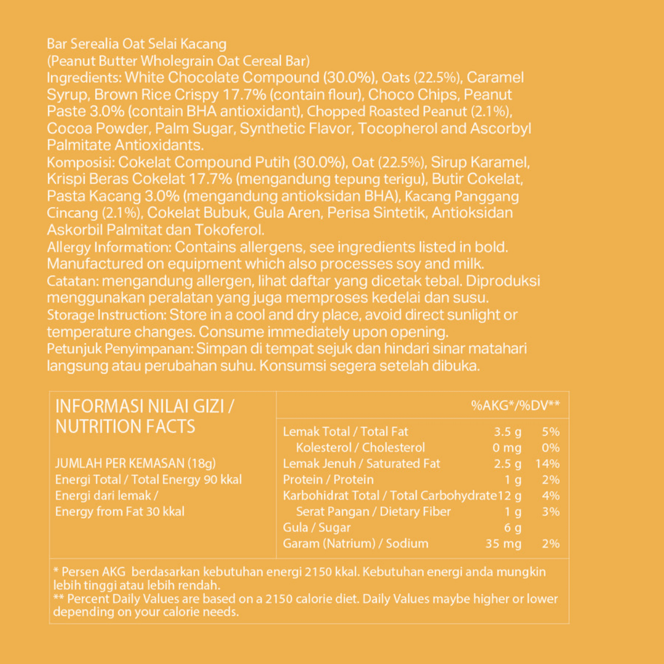 [CARTON] OATSIDE Peanut Butter Wholegrain Oat Cereal Bar 6 Pack X 12 X 18G - ABSOLUTE MART[CARTON] OATSIDE Peanut Butter Wholegrain Oat Cereal Bar 6 Pack X 12 X 18GCereal & Snacks Bars