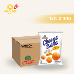 [CARTON] ORIENTAL Cheese Balls 10 X 30 X 14G (PACKETS) - ABSOLUTE MART[CARTON] ORIENTAL Cheese Balls 10 X 30 X 14G (PACKETS)Puffed Snacks