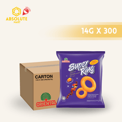 [CARTON] ORIENTAL Super Rings 10 X 30 X 14G (PACKETS) - ABSOLUTE MART[CARTON] ORIENTAL Super Rings 10 X 30 X 14G (PACKETS)Puffed Snacks