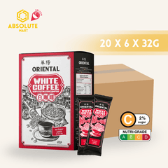 [CARTON] ORIENTAL White Coffee No Sugar 32G X 6S X 20 (SACHET) - ABSOLUTE MART[CARTON] ORIENTAL White Coffee No Sugar 32G X 6S X 20 (SACHET)Instant Coffees & Coffee Granules