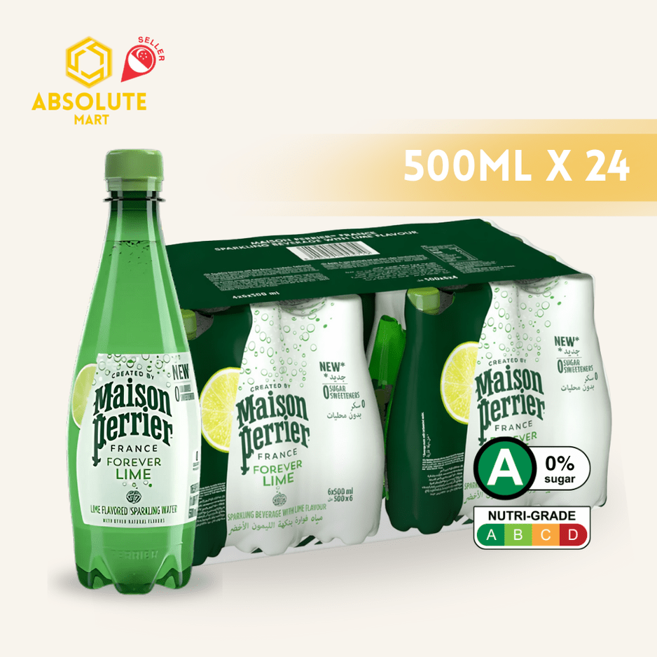 [CARTON] PERRIER Lime Sparkling Mineral Water 500ML X 24 (PLASTIC BOTTLES) - ABSOLUTE MART[CARTON] PERRIER Lime Sparkling Mineral Water 500ML X 24 (PLASTIC BOTTLES)Flavoured Sparkling Drinks