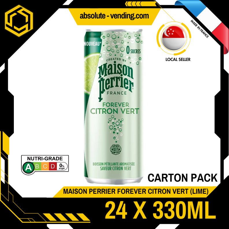 [CARTON] PERRIER Maison Lime Sparkling Mineral Water 330ML X 24 (CANS) - ABSOLUTE MART[CARTON] PERRIER Maison Lime Sparkling Mineral Water 330ML X 24 (CANS)