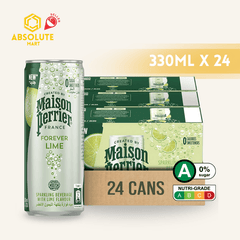 [CARTON] PERRIER Maison Lime Sparkling Mineral Water 330ML X 24 (CANS) - ABSOLUTE MART[CARTON] PERRIER Maison Lime Sparkling Mineral Water 330ML X 24 (CANS)Flavoured Sparkling Drinks
