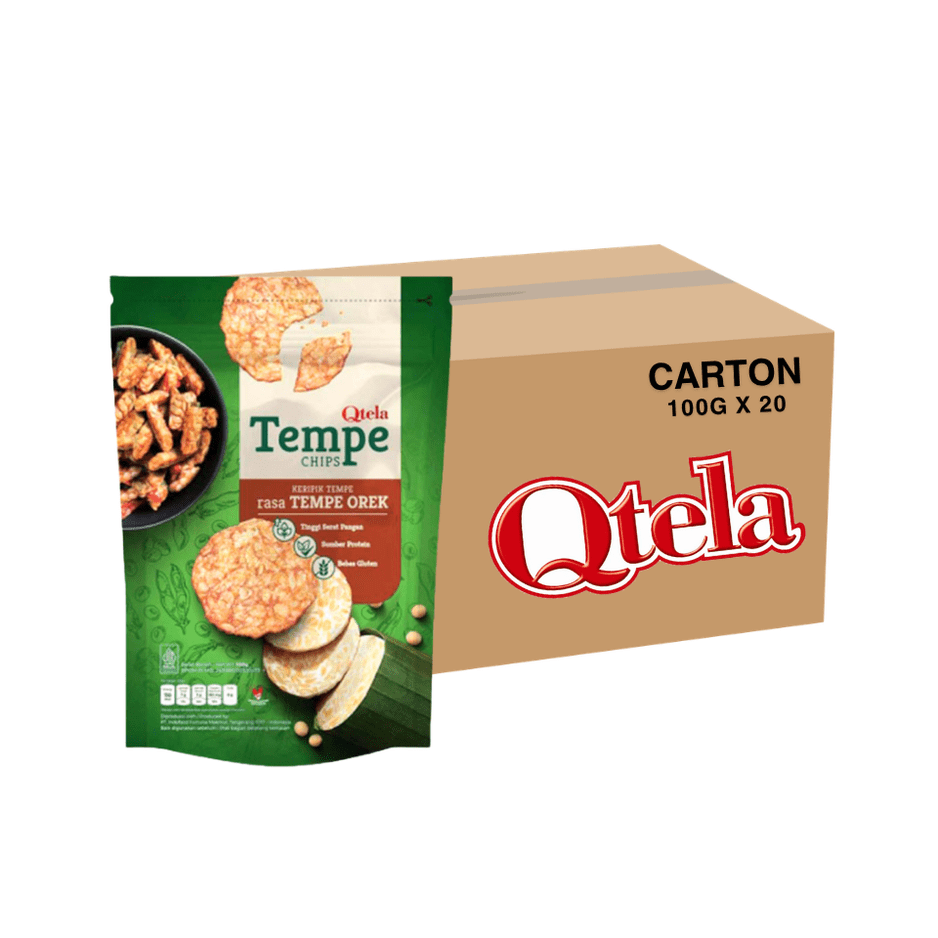[CARTON] QTELA Tempe Chips 100G X 20 (PACKET) - ABSOLUTE MART[CARTON] QTELA Tempe Chips 100G X 20 (PACKET)Puffed Snacks