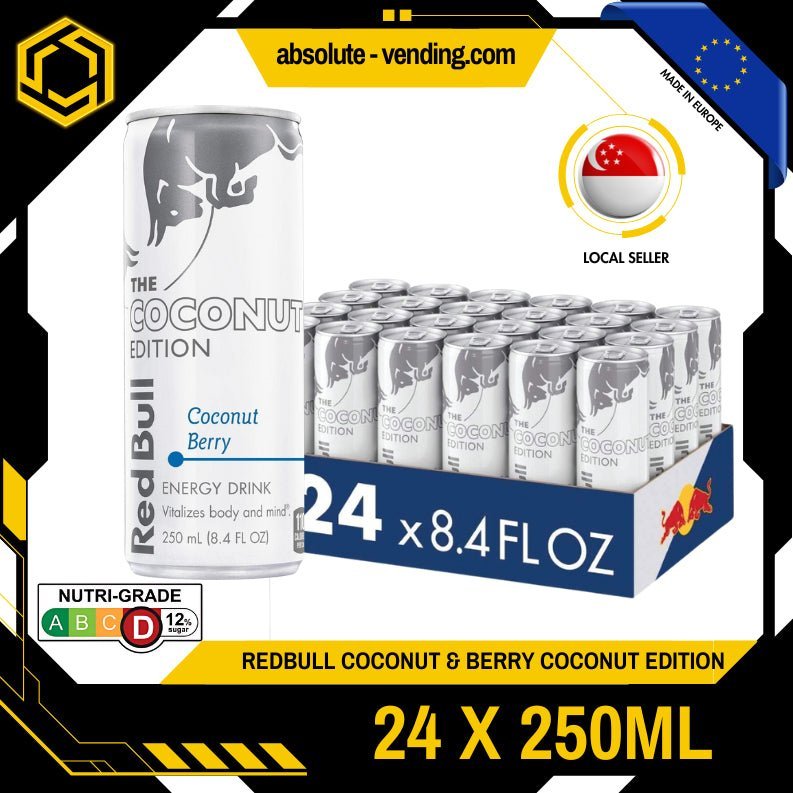 [CARTON] REDBULL Coconut & Berry 250ML X 24 (CAN) - ABSOLUTE MART[CARTON] REDBULL Coconut & Berry 250ML X 24 (CAN)