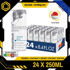 [CARTON] REDBULL Coconut & Berry 250ML X 24 (CAN) - ABSOLUTE MART[CARTON] REDBULL Coconut & Berry 250ML X 24 (CAN)