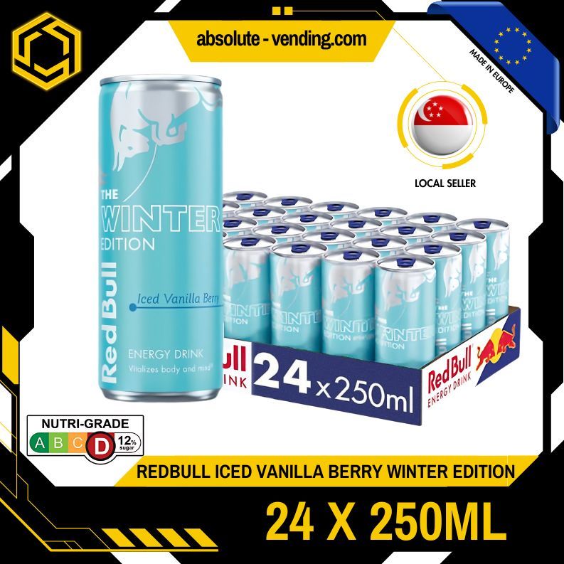 [CARTON] REDBULL Iced Vanilla Berry 250ML X 24 (CAN) - ABSOLUTE MART[CARTON] REDBULL Iced Vanilla Berry 250ML X 24 (CAN)