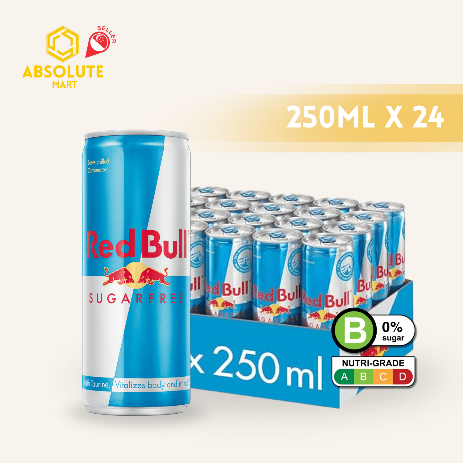 [CARTON] REDBULL SUGAR FREE 250ML X 24 (CAN) - ABSOLUTE MART[CARTON] REDBULL SUGAR FREE 250ML X 24 (CAN)Energy Drinks