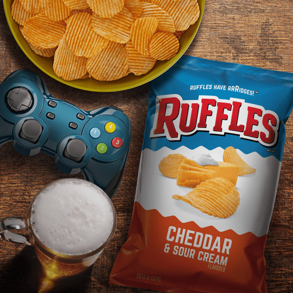 [CARTON] RUFFLES Cheddar & Sour Cream 50G X 24 (PACKETS) - ABSOLUTE MART[CARTON] RUFFLES Cheddar & Sour Cream 50G X 24 (PACKETS)Potato Chips