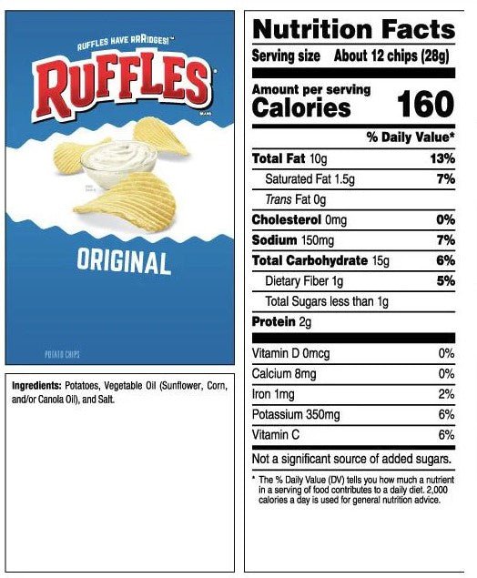 [CARTON] RUFFLES Original 170G X 15 (PACKETS) - ABSOLUTE MART[CARTON] RUFFLES Original 170G X 15 (PACKETS)