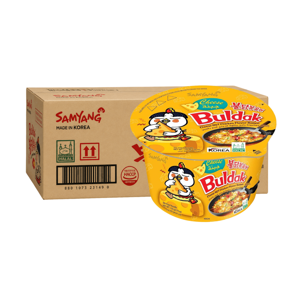 [CARTON] SAMYANG Hot Cheese Ramen 105G X 16 (BOWL) - ABSOLUTE MART[CARTON] SAMYANG Hot Cheese Ramen 105G X 16 (BOWL)Instant Noodles