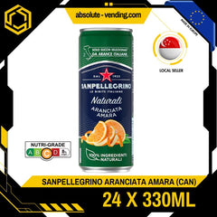[CARTON] SAN PELLEGRINO Aranciata Amara Sparkling Beverage 330ML X 24 (CAN) - ABSOLUTE MART[CARTON] SAN PELLEGRINO Aranciata Amara Sparkling Beverage 330ML X 24 (CAN)