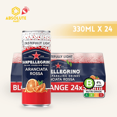 [CARTON] SAN PELLEGRINO Aranciata Rossa Tastefully Light Sparkling Beverage 330ML X 24 (CAN) - ABSOLUTE MART[CARTON] SAN PELLEGRINO Aranciata Rossa Tastefully Light Sparkling Beverage 330ML X 24 (CAN)Fruity Sparkling Drinks
