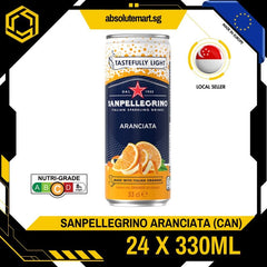 [CARTON] SAN PELLEGRINO Aranciata Tastefully Light Sparkling Beverage 330ML X 24 (CAN) - ABSOLUTE MART[CARTON] SAN PELLEGRINO Aranciata Tastefully Light Sparkling Beverage 330ML X 24 (CAN)