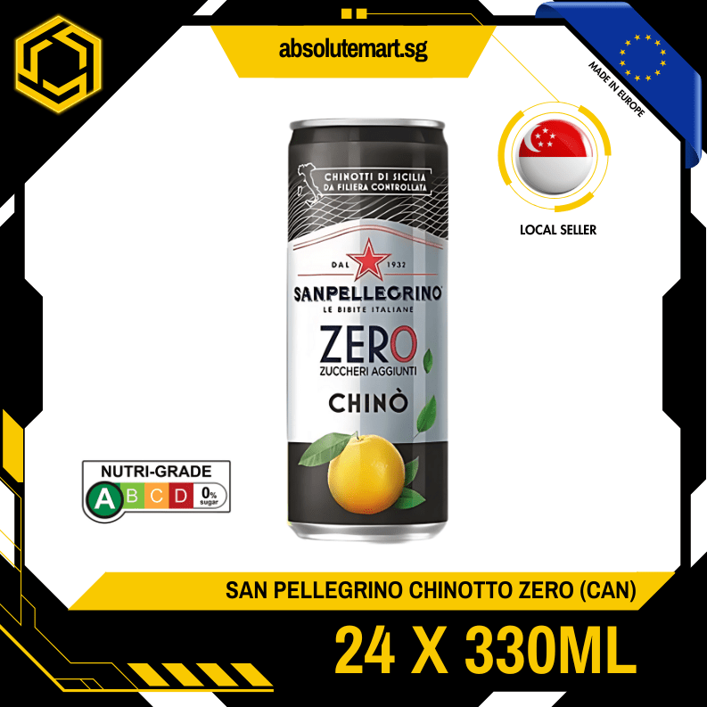 [CARTON] SAN PELLEGRINO Chinotto Zero Sparkling Beverage 330ML X 24 (CAN) - ABSOLUTE MART[CARTON] SAN PELLEGRINO Chinotto Zero Sparkling Beverage 330ML X 24 (CAN)