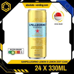[CARTON] SAN PELLEGRINO Essenza Lemon & Lemon Zest 330ML X 24 (CAN) - ABSOLUTE MART[CARTON] SAN PELLEGRINO Essenza Lemon & Lemon Zest 330ML X 24 (CAN)