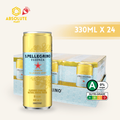 [CARTON] SAN PELLEGRINO Essenza Lemon & Lemon Zest 330ML X 24 (CAN) - ABSOLUTE MART[CARTON] SAN PELLEGRINO Essenza Lemon & Lemon Zest 330ML X 24 (CAN)Fruity Sparkling Drinks