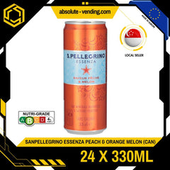[CARTON] SAN PELLEGRINO Essenza Peach & Orange Melon 330ML X 24 (CAN) - ABSOLUTE MART[CARTON] SAN PELLEGRINO Essenza Peach & Orange Melon 330ML X 24 (CAN)