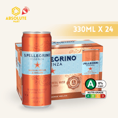 [CARTON] SAN PELLEGRINO Essenza Peach & Orange Melon 330ML X 24 (CAN) - ABSOLUTE MART[CARTON] SAN PELLEGRINO Essenza Peach & Orange Melon 330ML X 24 (CAN)Fruity Sparkling Drinks