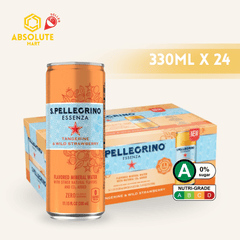 [CARTON] SAN PELLEGRINO Essenza Tangerine & Wild Strawberry 330ML X 24 (CAN) - ABSOLUTE MART[CARTON] SAN PELLEGRINO Essenza Tangerine & Wild Strawberry 330ML X 24 (CAN)Fruity Sparkling Drinks