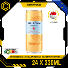 [CARTON] SAN PELLEGRINO Essenza Tangerine & Wild Strawberry 330ML X 24 (CAN) - ABSOLUTE MART[CARTON] SAN PELLEGRINO Essenza Tangerine & Wild Strawberry 330ML X 24 (CAN)