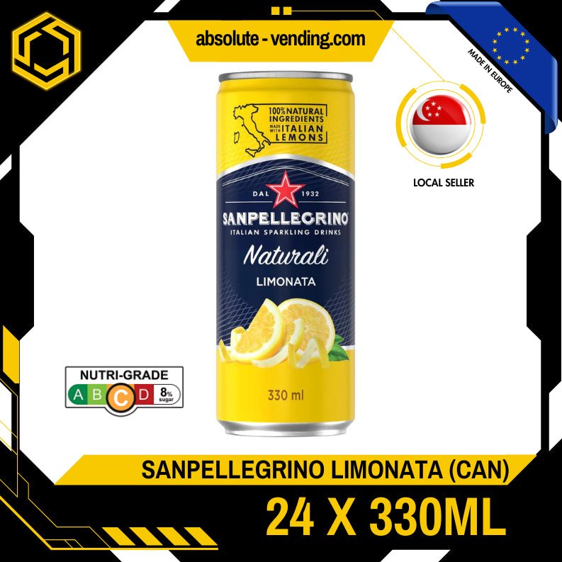 [CARTON] SAN PELLEGRINO Limonata Sparkling Beverage 330ML X 24 (CAN) - ABSOLUTE MART[CARTON] SAN PELLEGRINO Limonata Sparkling Beverage 330ML X 24 (CAN)