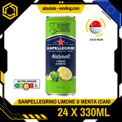 [CARTON] SAN PELLEGRINO Limone & Menta Sparkling Mineral Water 330ML X 24 (CAN) - ABSOLUTE MART[CARTON] SAN PELLEGRINO Limone & Menta Sparkling Mineral Water 330ML X 24 (CAN)