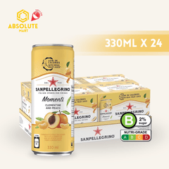 [CARTON] SAN PELLEGRINO MOMENTI CLEMENTINE & PEACH 330ML X 24 (CAN) - ABSOLUTE MART[CARTON] SAN PELLEGRINO MOMENTI CLEMENTINE & PEACH 330ML X 24 (CAN)Fruity Sparkling Drinks