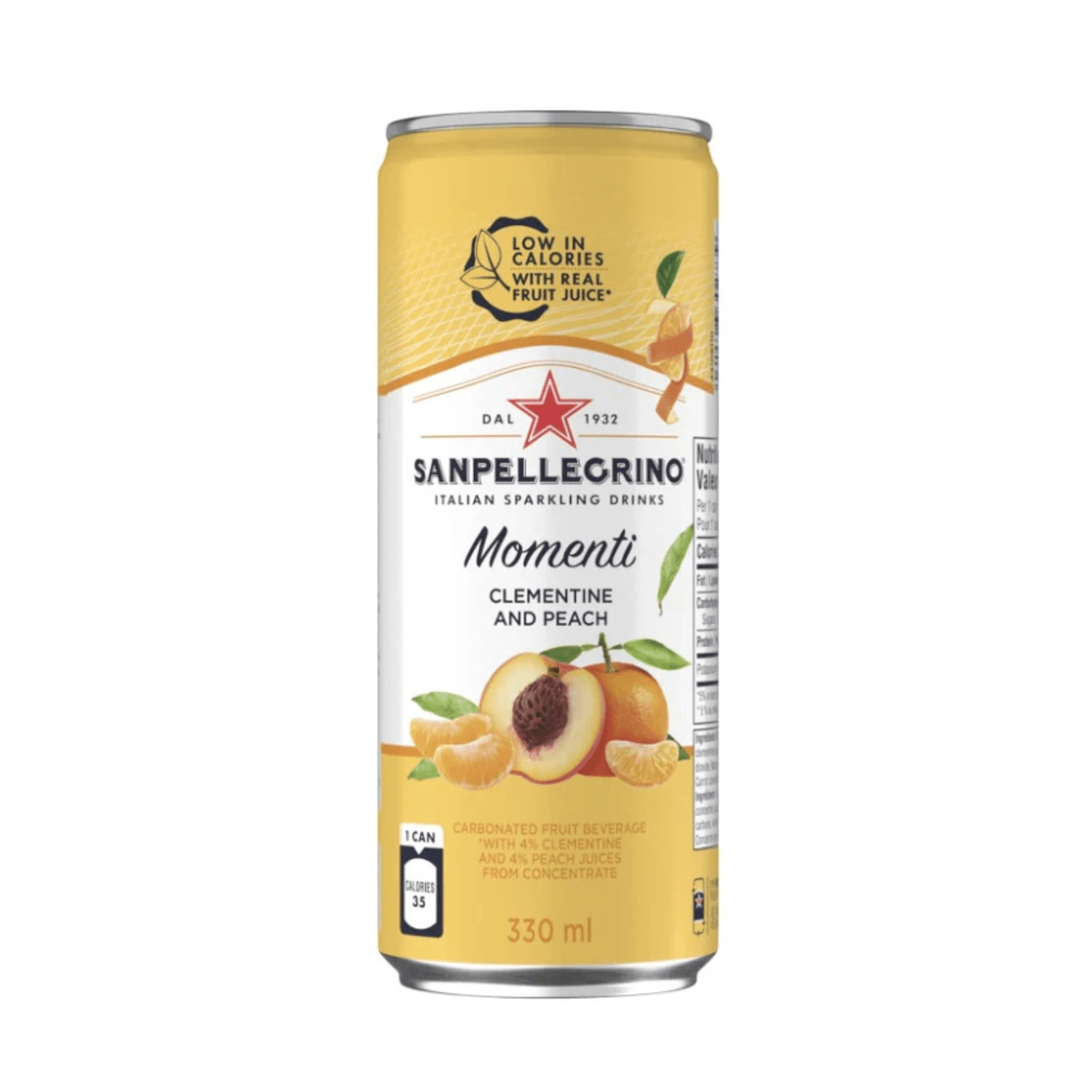 [CARTON] SAN PELLEGRINO MOMENTI CLEMENTINE & PEACH 330ML X 24 (CAN) - ABSOLUTE MART[CARTON] SAN PELLEGRINO MOMENTI CLEMENTINE & PEACH 330ML X 24 (CAN)Fruity Sparkling Drinks