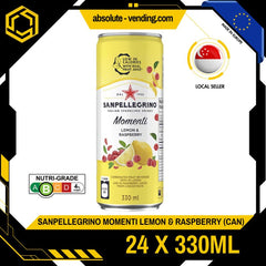 [CARTON] SAN PELLEGRINO MOMENTI LEMON & RASPBERRY 330ML X 24 (CAN) - ABSOLUTE MART[CARTON] SAN PELLEGRINO MOMENTI LEMON & RASPBERRY 330ML X 24 (CAN)
