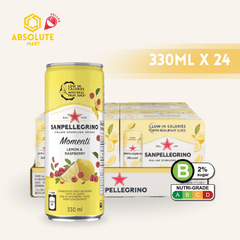 [CARTON] SAN PELLEGRINO MOMENTI LEMON & RASPBERRY 330ML X 24 (CAN) - ABSOLUTE MART[CARTON] SAN PELLEGRINO MOMENTI LEMON & RASPBERRY 330ML X 24 (CAN)Fruity Sparkling Drinks