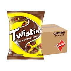 [CARTON] TWISTIES BBQ Curry 140G X 18 (PACKETS) - ABSOLUTE MART[CARTON] TWISTIES BBQ Curry 140G X 18 (PACKETS)Corn Chips