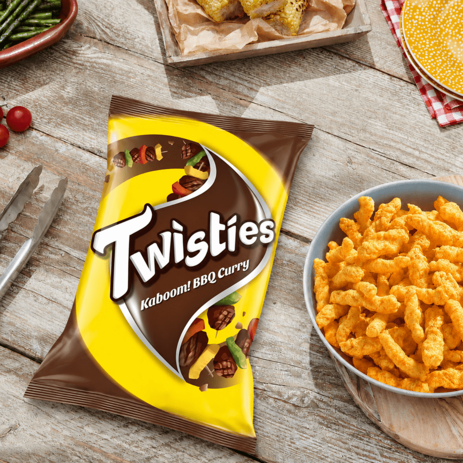 [CARTON] TWISTIES BBQ Curry 140G X 18 (PACKETS) - ABSOLUTE MART[CARTON] TWISTIES BBQ Curry 140G X 18 (PACKETS)Corn Chips