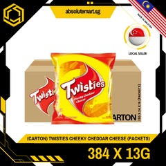 [CARTON] TWISTIES Cheddar Cheese 13G X 24 X 16 (PACKETS) - ABSOLUTE MART[CARTON] TWISTIES Cheddar Cheese 13G X 24 X 16 (PACKETS)