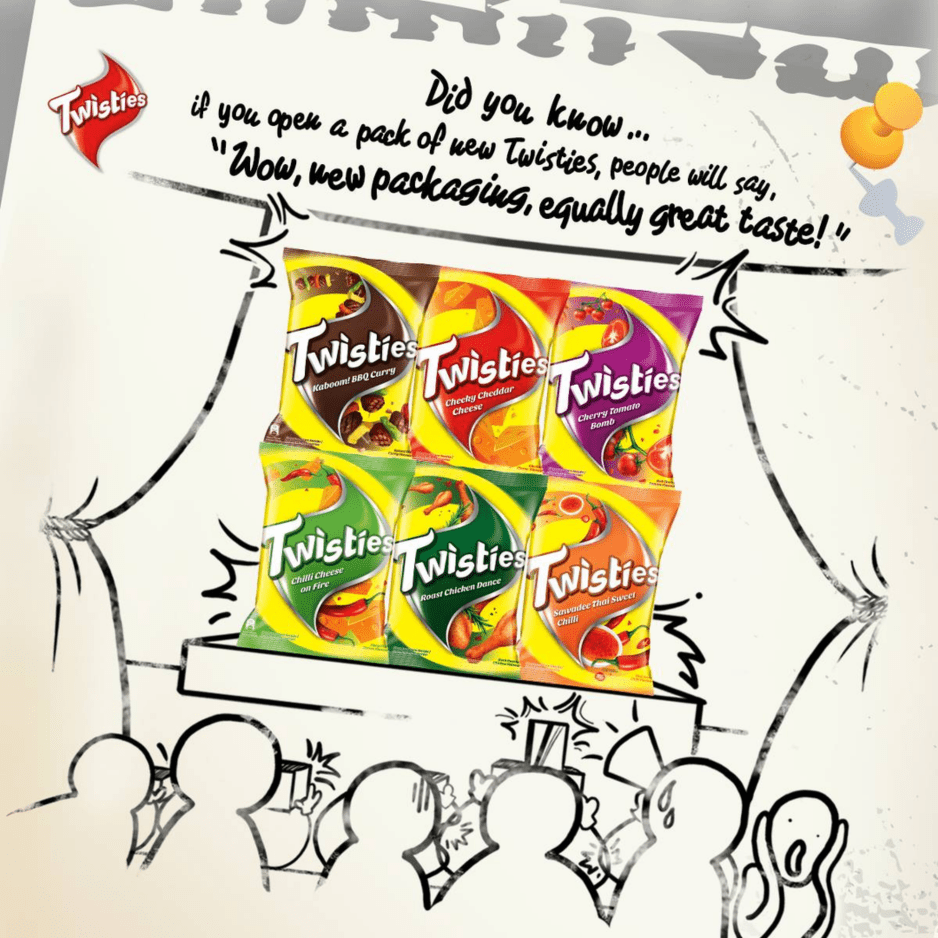[CARTON] TWISTIES Cheeky Cheddar Cheese 140G X 18 (PACKETS) - ABSOLUTE MART[CARTON] TWISTIES Cheeky Cheddar Cheese 140G X 18 (PACKETS)Corn Chips