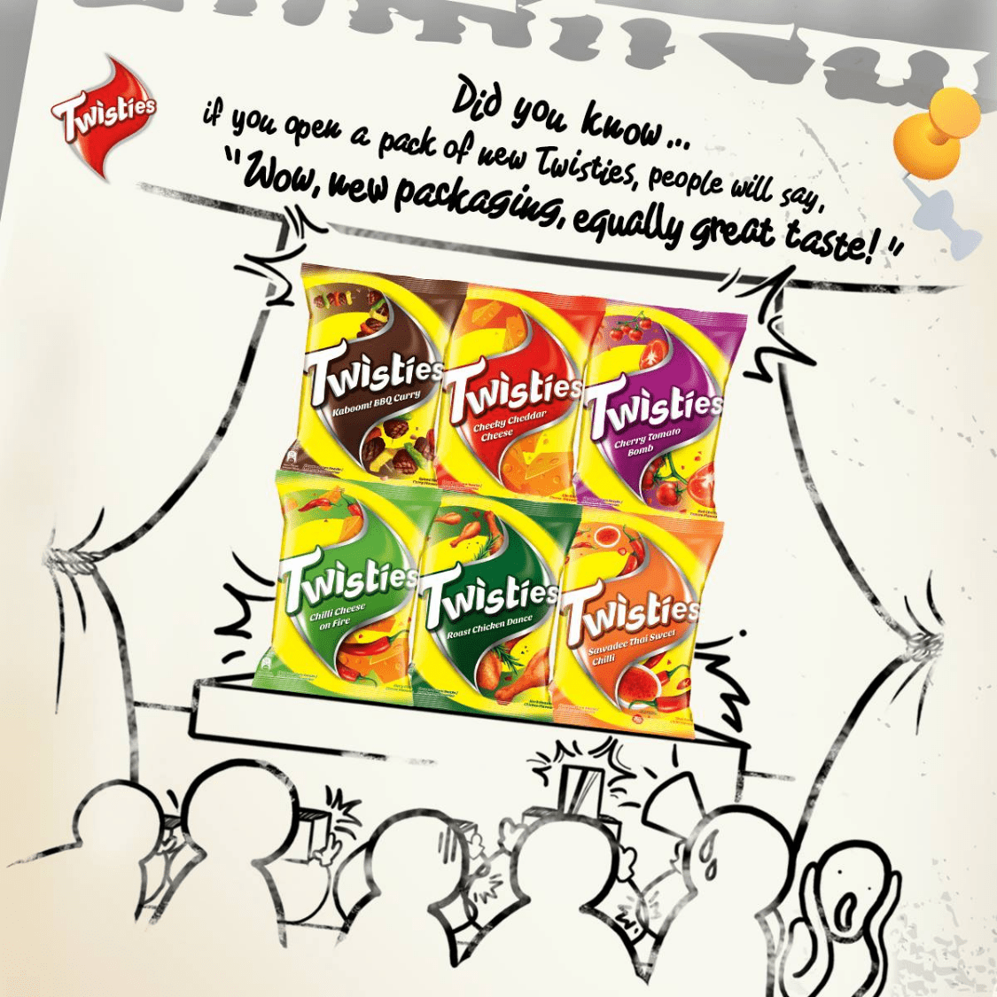 [CARTON] TWISTIES Cherry Tomato 13G X 24 X 16 (PACKETS) - ABSOLUTE MART[CARTON] TWISTIES Cherry Tomato 13G X 24 X 16 (PACKETS)Corn Chips