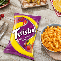 [CARTON] TWISTIES Cherry Tomato 140G X 18 (PACKETS) - ABSOLUTE MART[CARTON] TWISTIES Cherry Tomato 140G X 18 (PACKETS)Corn Chips