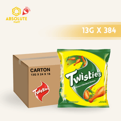 [CARTON] TWISTIES Chicken Dance 13G X 24 X 16 (PACKETS) - ABSOLUTE MART[CARTON] TWISTIES Chicken Dance 13G X 24 X 16 (PACKETS)Corn Chips