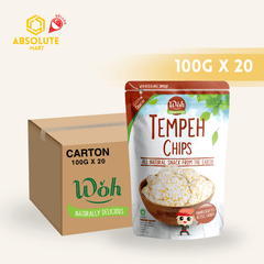 [CARTON] WOH Tempeh Chips Original 100G X 20 (PACKET) - ABSOLUTE MART[CARTON] WOH Tempeh Chips Original 100G X 20 (PACKET)Puffed Snacks