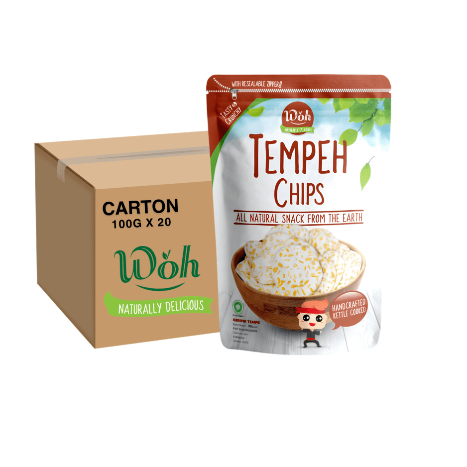 [CARTON] WOH Tempeh Chips Original 100G X 20 (PACKET) - ABSOLUTE MART[CARTON] WOH Tempeh Chips Original 100G X 20 (PACKET)Puffed Snacks