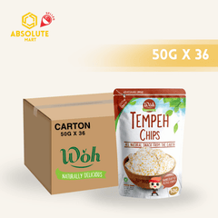 [CARTON] WOH Tempeh Chips Original 50G X 36 (PACKET) - ABSOLUTE MART[CARTON] WOH Tempeh Chips Original 50G X 36 (PACKET)Puffed Snacks