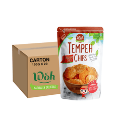 [CARTON] WOH Tempeh Chips Spicy Chilli 100G X 20 (PACKET) - ABSOLUTE MART[CARTON] WOH Tempeh Chips Spicy Chilli 100G X 20 (PACKET)Puffed Snacks