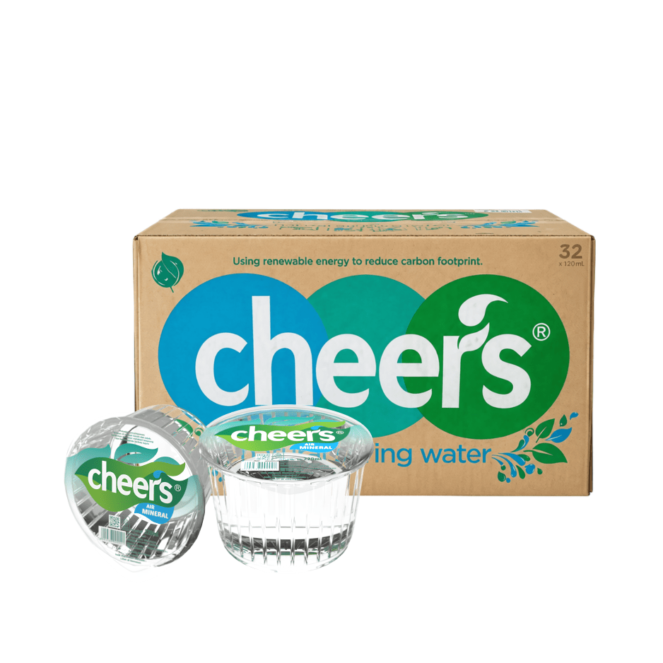 CHEERS Natural Spring Water 120ML X 32 (CUP) - ABSOLUTE MARTCHEERS Natural Spring Water 120ML X 32 (CUP)