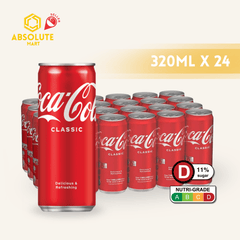 COKE Classic 320ML X 24 (CAN) - ABSOLUTE MARTCOKE Classic 320ML X 24 (CAN)Cola & Classic Sodas