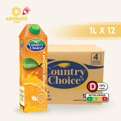 COUNTRY CHOICE Fruit Juice Drink Orange 1L x 12 (TETRA - ABSOLUTE MARTCOUNTRY CHOICE Fruit Juice Drink Orange 1L x 12 (TETRAFruit Drinks